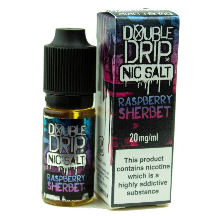 Double Drip Nic Salts Raspberry Sherbert 10ml