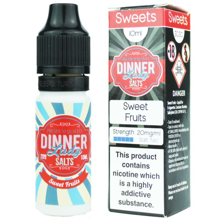 Dinner Lady Salts  Sweet Fruits 10ml