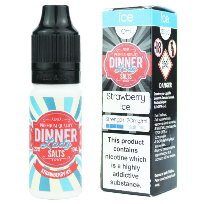 Dinner Lady Salts  Strawberry Ice 10ml