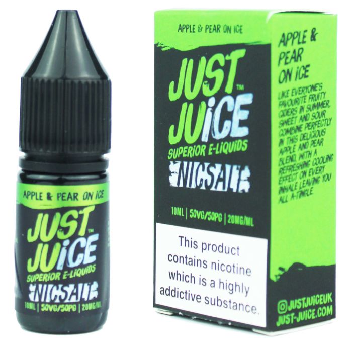Just Juice Apple & Pear On ice Nic Salt 10ml