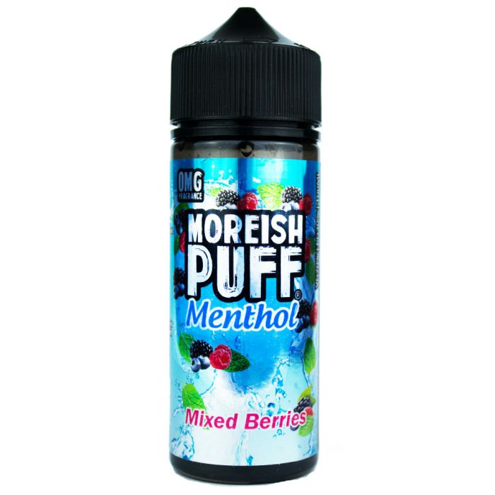 Moreish Puff Menthol Mixed Berries 120ml shortfill