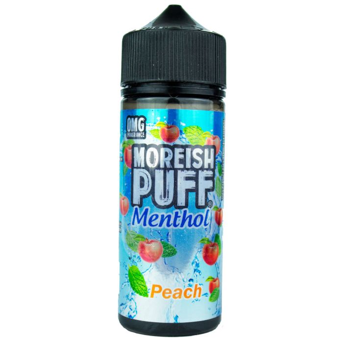 Moreish Puff Menthol Peach 120ml shortfill