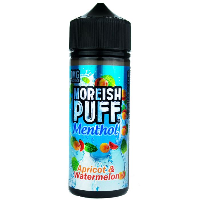 Moreish Puff Menthol Apricot & Watermelon 120ml shortfill