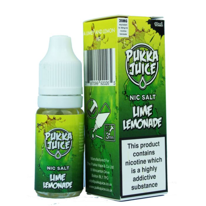 Pukka Juice Nic Salt Lime Lemonade 10ml