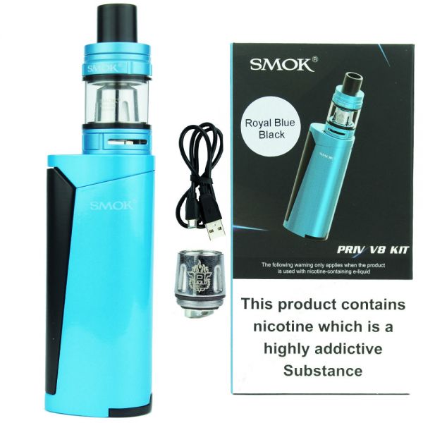 Smok Priv V8 Kit (Royal Blue/Black)